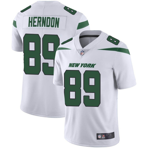 Men's New York Jets #89 Chris Herndon White Vapor Untouchable Limited Stitched NFL Jersey